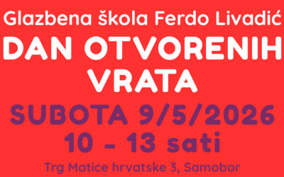 Poziv na Dan otvorenih vrata Glazbene škole Ferdo Livadić!